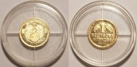 50 Jahre Deutsche Mark 1950-2000 Goldmedaille 0,5 Gramm PP